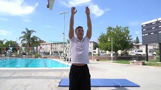 How to improve your back dive Straight Half Twist 5211a Springboard Diving Strategies [upl. by Cati]