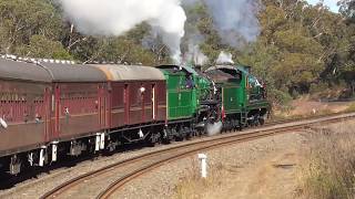 Australian Trains 3642 Farewell Special Picton  Bargo [upl. by Ennaoj683]