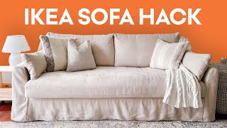 IKEA Sofa Hack  DREAM Couch Makeover at Home  THA 16 [upl. by Carrick849]