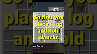 How To craft items in one click in Minecraft pe [upl. by Ahsimac]