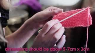 The innocent big knit  how to knit a little hat [upl. by Iran]