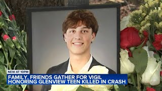 Vigil held for high school student killed in tragic Glenview crash [upl. by Faxan]