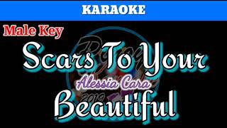 Scars To Your Beautiful by Alessia Cara Karaoke  Male Key [upl. by Oeak]