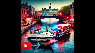 Dramatic Tour Boat Emergency on Rideau Canal [upl. by Jakie]