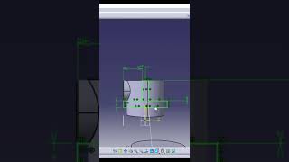 Practice design 3 in catia v5 3dmodel 3dmodeling engineering catiav5tutorial catiav5 shorts [upl. by Fitzger580]