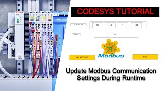 Codesys Modbus TCP Master  Reconfigure Modbus Communication Settings During Runtime [upl. by Nordgren]