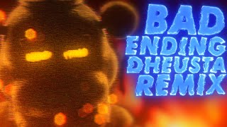 FNAF SONG quotBad Endingquot DHeusta Remix  Lyric Video [upl. by Matazzoni]