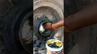 Filling grease inside the wheel hub shorts shortvideo [upl. by Abby309]