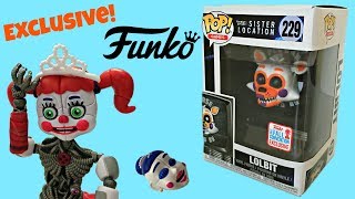 FNAF Lolbit Funko Pop Exclusive Sister Location 229 Unboxing Fanmade Scrap Baby [upl. by Corrinne]