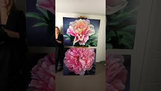 painting of two peony flowers [upl. by Casilda187]