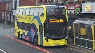 Eurovision Song Contest Stagecoach Merseyside 10814 SN66VBV10A St Helens ➡️Liverpool ONE [upl. by Nogras809]