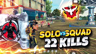 I Became Headshot Machine🔥 in SOLO Vs SQUAD 22 kills  Badge99 [upl. by Ayikahs]