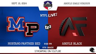 NTFL Youth Football  MP Red at Argyle Black 5th Grade921600 PEagle Stadium 1 [upl. by Brooks]