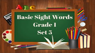 Basic Sight Words Grade 1 Set 5 [upl. by Yhtir692]