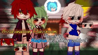 🔪 Assassination classroom react to Nagisa as Killua Zoldyck  English  Indo  Request [upl. by Azil]