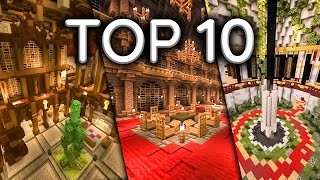 Top 10 GEHEIME Bibliotheken 2024 Minecraft [upl. by Daune]