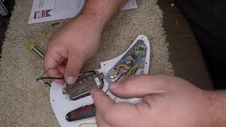 Wiring a Humbucker into Strat Pickguard [upl. by Euphemie]