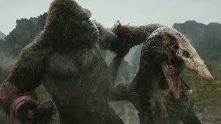 Kong vs Skull Crawler  Kong Skull Island 2017  Warner Bros [upl. by Stalker]