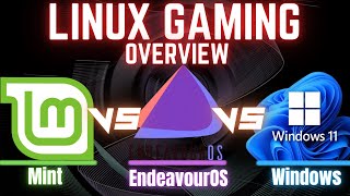 EndeavourOS vs Mint vs Windows 11  Linux gaming vs Windows using a 4080 Super  1440p  4k  RT [upl. by Eiddet]