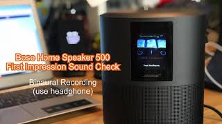 First impression  Bose Home Speaker 500 “HomePod Killer” [upl. by Macfadyn166]