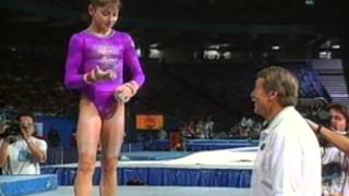 Dominique Moceanu Uneven Bars  1995 US Gymnastics Championships  Women  Event Finals [upl. by Navac]