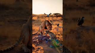 quotLioness Gives Birth to a Cheetah Watched by Birds of Prey – Nature’s Unbelievable Miraclequot [upl. by Niehaus]