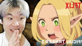 Reacting to Dungeon Meshi  Delicious in Dungeon Trailer [upl. by Dobb]