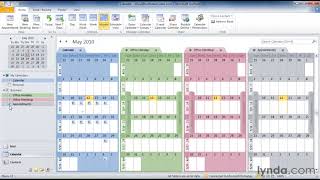 Outlook Tutorial  How to work with multiple calendars [upl. by Yaj]