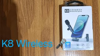 K8 Wireless Microphone 🎤 [upl. by Selwin]