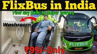 flixbus in India  Flixbus video  Flixbus journey  flixbus delhi to jaipur ₹99only  Flixbus Delhi [upl. by Domela]