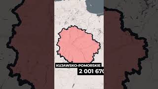 CO GDYBY WOJEWÓDZTWO KUJAWSKOPOMORSKIE ODŁĄCZYŁO się od POLSKI shorts geografia polska mapa [upl. by Enael]