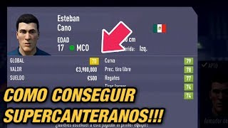 COMO CONSEGUIR SUPER CANTERANOS en Modo Carrera  FIFA 18 [upl. by Old378]