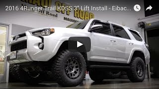 2016 4Runner Trail KDSS 3quot Lift Install  Eibach SPC BFG KM2 ProComp Vertigo Wheels [upl. by Enelyak]