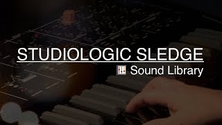 Studiologic Sledge Black Edition  playing new wavetable sounds [upl. by Ziul]