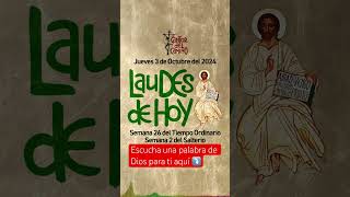 LAUDES DE HOY 3 DE OCTUBRE liturgiadelashoras caminoneocatecumenal laudes laudesdehoy podcast [upl. by Ahsino]