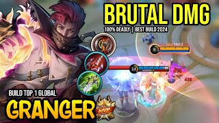 GRANGER BEST BUILD 2024  BUILD TOP GLOBAL GRANGER GAMEPLAY  MOBILE LEGENDS✓ [upl. by Aeet82]