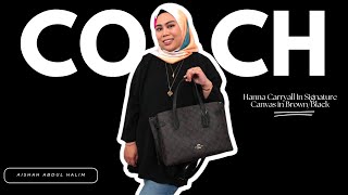 Episode 91 Reviewing Coach Hanna Carryall  New design from Coach  Is it worth it [upl. by Acinyt]