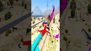 GTA 5 Train vs Plane Crash TEST [upl. by Berga]