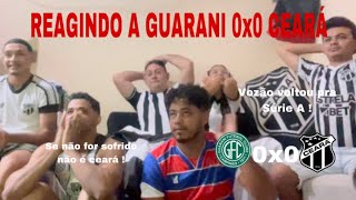 REAGINDO A GUARANI 0x0 CEARÁ  SUBIMOS [upl. by Jaime]