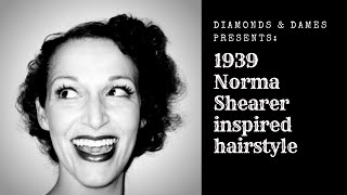 1939 Norma Shearer Fluff Curls Hairstyle Tutorial [upl. by Asaret]