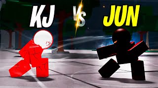 KJ ULTIMATE VS JUN ULTIMATE EN THE STRONGEST BATTLEGROUNDS [upl. by Cousins]