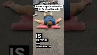 Prone scapular retraction to fix shoulder issues [upl. by Ear]