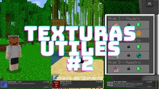 Texturas Útiles para Minecraft Bedrock 121x  Episodio 2 [upl. by Hole275]