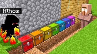 ABRI 7 BAÚS COLORIDOS SECRETOS DO MINECRAFT [upl. by Atiuqa]