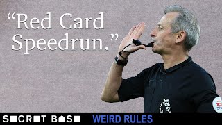 The fastest red card ever came about by some murky rules about swearing [upl. by Nirrac]