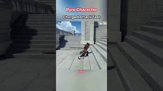 Pyro character charged attack test genshinbits genshinimpact fyp [upl. by Sadnak471]