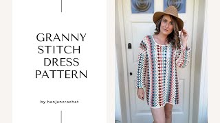 Granny Stitch Dress Pattern and Tutorial [upl. by Kelci532]