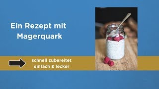 Fitness Rezept NEU Magerquark unter 3 Minuten  lecker [upl. by Htehpaj]