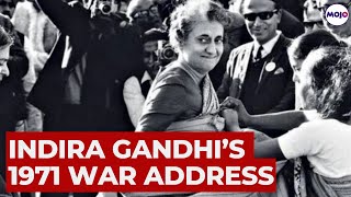 As Sam Manekshaw Biopic Hits CinemasHeres The Iconic Speech of Indira Gandhi During The War He Led [upl. by Roswald115]