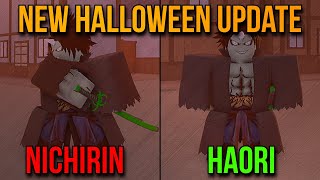 28 NEW CODE  🎃HALLOWEEN UPDATE  NEW HALLOWEEN HAORI amp NICHIRIN SHOWCASE  SLAYERS UNLEASHED V61 [upl. by Eislehc]